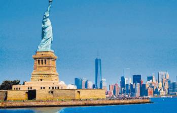 La Estatua de la Libertad está ubicada en la isla Bedloe, llamada ahora Isla de la Libertad, sobre el río Hudson, entre Nueva York y Nueva Jersey. FOTO: EL COLOMBIANO