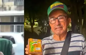 Con 74 años, don Luis Felipe seguirá recorriendo las calles de Florencia ofreciendo panela, café, huevos y miel, como lo ha hecho durante años. FOTO: Tomada de redes.