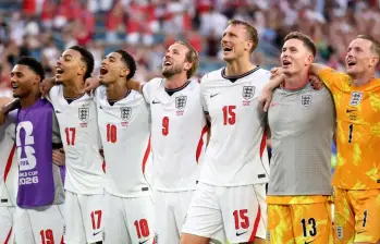 La emotiva celebración de Inglaterra en el Mundial 2026 con “Hey Jude” y “Wonderwall”. FOTO: AFP.