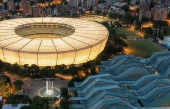 Animación del nuevo estadio Atanasio Girardot, con capacidad para 60.000 espectadores. FOTO: Cortesía Alcaldía