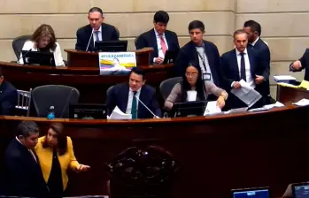 En la plenaria del Senado se debate la reforma laboral. FOTO: Captura de video