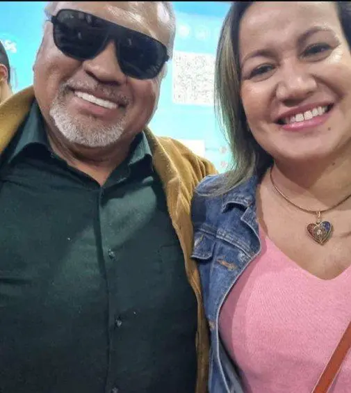 Una fotografía de Corcho con Moreno. Foto: Redes Sociales @CathyJuvinao