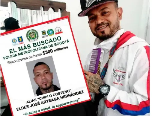 Alias Costeño fue capturado en las últimas horas. Cortesía. 