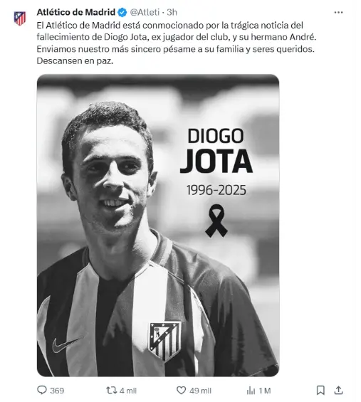 Tragedia en el fútbol: Diogo Jota, delantero portugués del Liverpool, y su hermano murieron en accidente de tráfico