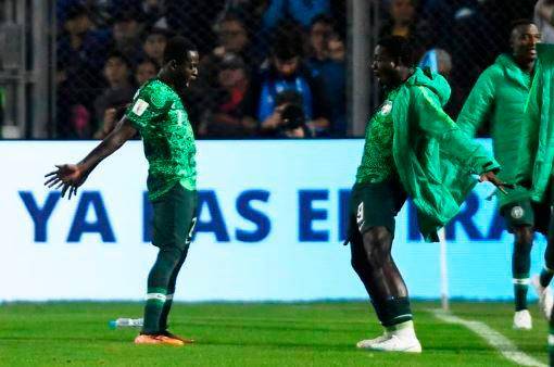 Nigeria celebró con burlas a los argentinos. FOTO AFP