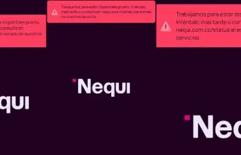Reporte de caída de Nequi este martes 2 de diciembre. FOTO: Tomada de redes.