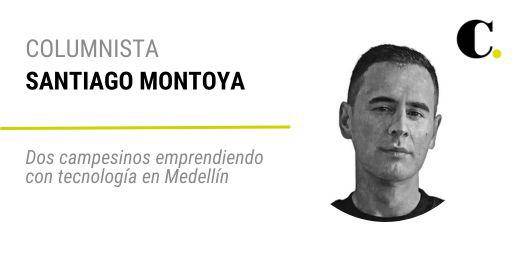 Dos campesinos emprendiendo con tecnología en Medellín