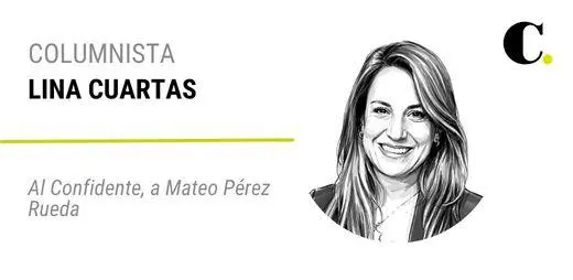 Al Confidente, a Mateo Pérez Rueda