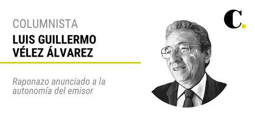 Raponazo anunciado a la autonomía del emisor