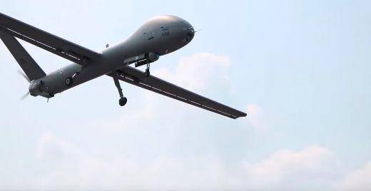 Este dron tipo Hermes fue el que causó la discordia en la frontera con Venezuela. FOTO: CORTESÍA FAC
