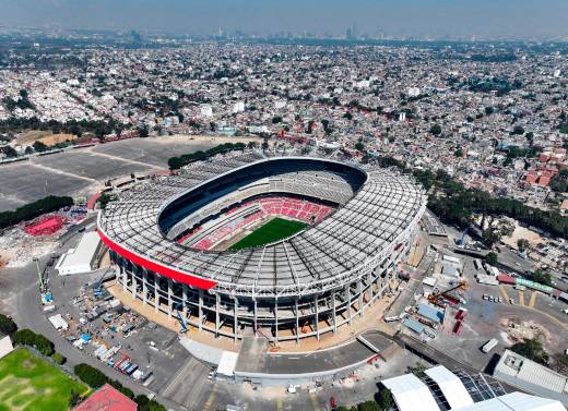 El estadio Azteca se alista para ser reinaugurado con partido México ...