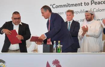 Los países mediadores celebraron la reanudación de los diálogos. Ellos son Catar, España, Noruega y Suiza. FOTO: CORTESÍA.