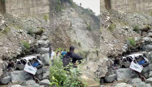 Grave accidente en la vía Andes-Salgar deja dos muertos y seis heridos, microbús cayó a un barranco