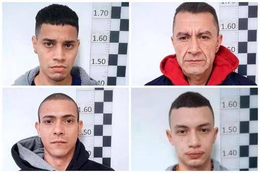 Estos sen los presos implicados en el intento de fuga. FOTOS INPEC