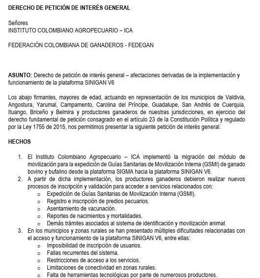 Derecho de petición.