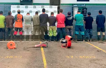 La captura se produjo en la en la vereda El Socorro, de Girardota. Foto cortesía. 