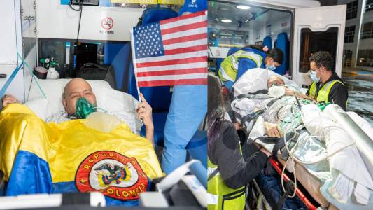 Así fue el regreso de Nueva York a Colombia de Henry Camargo, exintegrante de las FF. MM. que requiere trasplante pulmonar