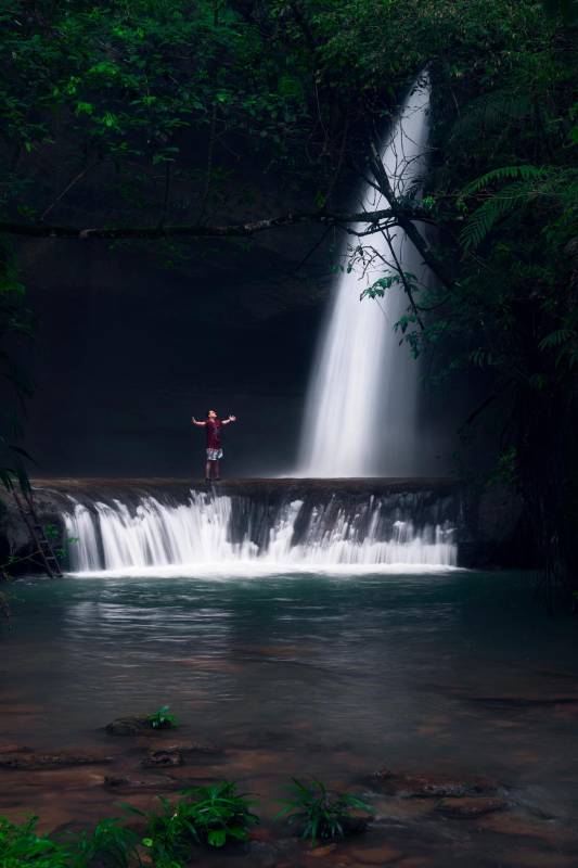 La cascada El Santuario también cuenta con dos sitios para baños recreativos. FOTO: @luismunozfotografia