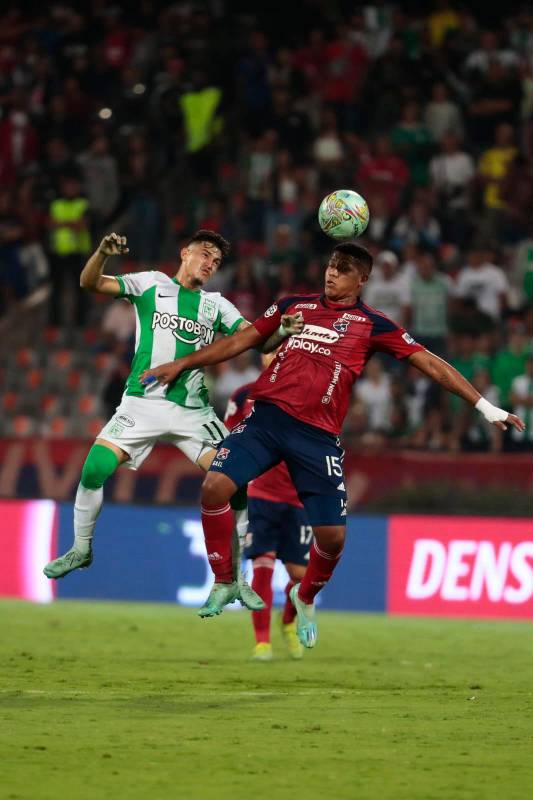 Al final, el encuentro fue entretenido, disputado y con un Atlético Nacional que luchó por no irse perdedor. Foto: Carlos Velásquez