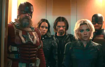 De izquierda a derecha: Guardian Rojo, Ghost, Bucky, Yelena y John Walker. FOTO Cortesía Marvel Studios
