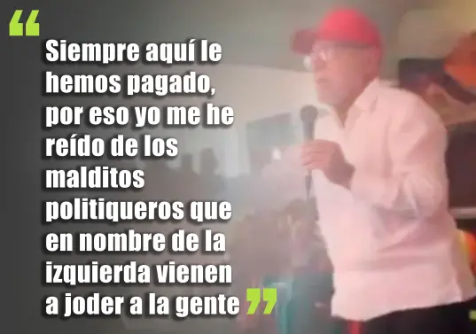 El video ha tenido difusión a través de redes sociales. En él se ve al exalcalde barranquillero asegurando que él sabe de presunta compra de votos en la región. Foto: ElRunRunPolitico @jpserna