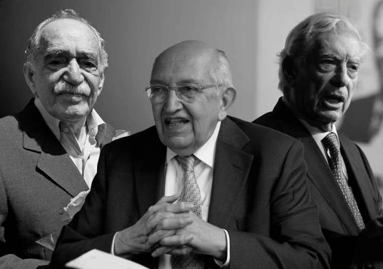 Gabriel García Márquez, Plinio Apuleyo Mendoza y Mario Vargas Llosa protagonizaron varios hitos de la historia intelectual de América Latina. Foto: Getty, Colprensa y Afp