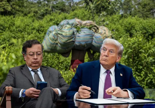 Petro dedicó buena parte a atacar con dureza al presidente estadounidense —lo mencionó 18 veces por su nombre, según contó este diario—y puso el espejo retrovisor en lo que heredó de su antecesor, el expresidente Iván Duque. Foto: AFP, Presidencia y Colprensa. Montaje EL COLOMBIANO 
