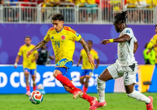 Gustavo Puerta ha disputado 14 partidos con la Selección Colombia. Fue titular en 7 de ellos. Foto: Juan Antonio Sánchez 