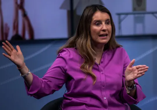 La candidata del Centro Democrático Paloma Valencia respondió las acusaciones de Iván Cepeda contra Antioquia. Foto: EL COLOMBIANO