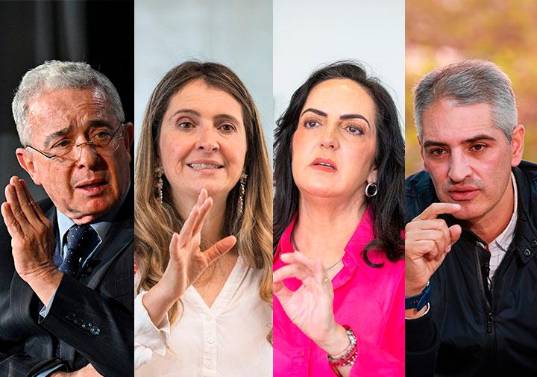 El expresidente Álvaro Uribe y las senadoras Paloma Valencia y María Fernanda Cabal fueron protagonistas en el debate que hundió el referendo por la autonomía fiscal de las regiones, una iniciativa que lideraba el gobernador de Antioquia, Andrés Julián Rendón.<b><span class="mln_uppercase_mln"> </span></b>FOTO<b><span class="mln_uppercase_mln"> el colombiano</span></b>