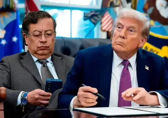 Gustavo Petro anunció la medida por medio de X. FOTO: PRESIDENCIA Y AFP. 