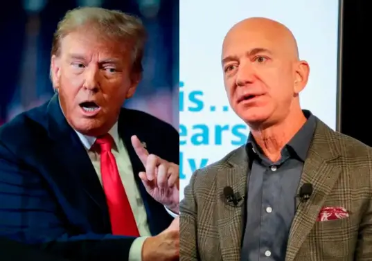 Donald Trump habría llamado a Jeff Bezos en tono “furioso”, luego de conocer que Amazon podría mostrar el impacto de los aranceles en sus precios. FOTO GETTY