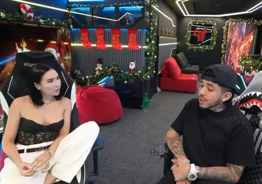 El reencuentro entre Aida Victoria Merlano y Westcol superó las 700 mil visualizaciones en un <i>stream</i> en vivo el 1 de enero de 2026. FOTO: captura de pantalla.