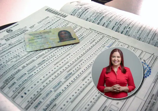 La excongresista Karyme Adrana Cotes Martínez fue designada como notaria sexta del Círculo Notarial de Medellín. FOTOS: Cortesía y El Colombiano