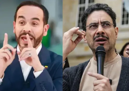 Abelardo De la Espriella e Iván Cepeda. Fotos: Colombiano y Colprensa