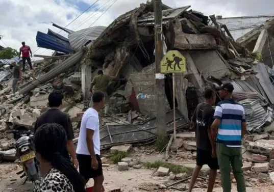 El terremoto de magnitud 7,4 tuvo su epicentro en San José del Palmar, Chocó, el 10 de agosto de 2026. FOTO: Gobernación del Chocó