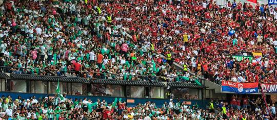 Los hinchas de Nacional y DIM demostraron ser los más fieles en 2025. FOTO CAMILO SUÁREZ