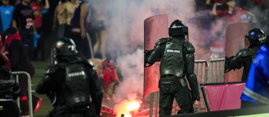 La final de la Copa BetPlay entre Deportivo Independiente Medellín y Atlético Nacional terminó en desmanes entre las dos barras. Foto: Andrés Camilo Suárez Echeverry