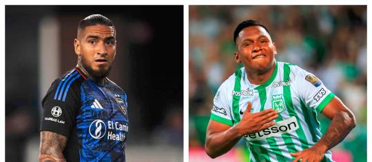 Cristian Arango y Alfredo Morelos conformarían una dupla de ataque de lujo en Nacional. FOTOS REAL SALT LAKE Y CAMILO SUÁREZ