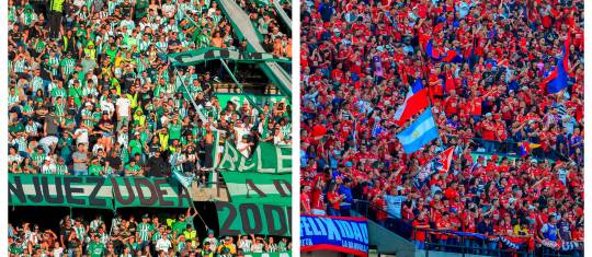 La respuesta de los hinchas de Nacional y Medellín durante el primer semestre, con sus asistencias al Atanasio, fue positiva. FOTOS CAMILO SUÁREZ