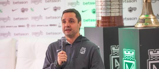 Sebastián Arango Botero fue autocrítico sobre el 2025 que tuvo Nacional. FOTO ESNEYDER GUTIÉRREZ