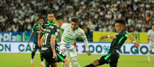 Nacional visita al Once Caldas en Manizales en el cierre de la fase de todos contra todos. FOTO MANUEL SALDARRIAGA