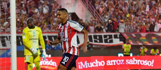 Nacional cayó 3-0 en su visita al Junior en la ida de la final de la Liga Betplay-1. FOTO CORTESÍA EL HERALDO