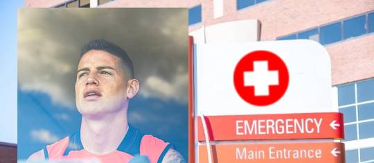 James Rodríguez, hospitalizado en Minnesota. Fotos: Instagram @jamesrodriguez10 -patch.com/minnesota/minneapolis