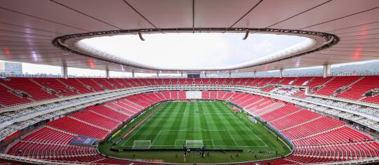 El estadio Akron de Guadalajara tendrá duelos del repechaje mundialista el 26 y 31 de marzo, además de los siguientes partidos del Mundial: República de Corea vs. rival por definir, el 11 de junio; México vs. República de Corea, el 18; Colombia vs. ganador del Repechaje A, el 23; y Uruguay vs. España, el 26. FOTO Getty