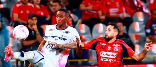 DIM venció 3-1 a Fortaleza en el Atanasio Girardot, por la fecha 16 de la Liga Betplay. FOTO MANUEL SALDARRIAGA 