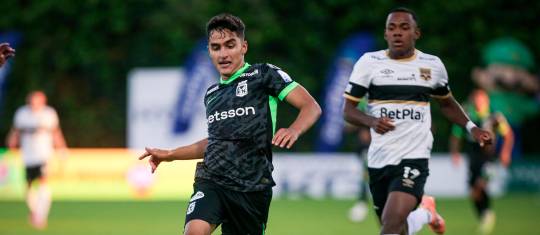 Atlético Nacional ganó en su visita a Internacional de Bogotá en la ida de los playoffs de cuartos de final de la Liga. Rengifo marcó el gol del triunfo verdolaga. FOTO: COLPRENSA