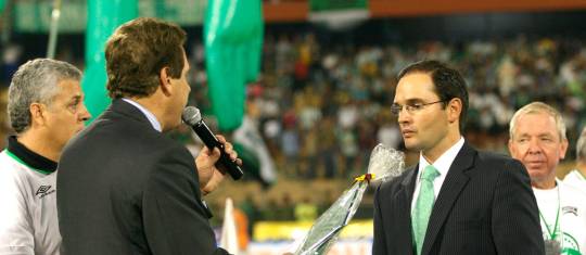 Víctor Marulanda, en su época como presidente de Atlético Nacional, en 2010. Está de regreso. FOTO JUAN ANTONIO SÁNCHEZ