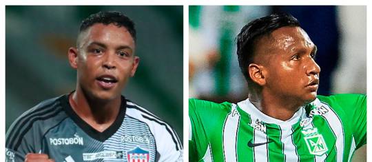 Luis Muriel y Alfredo Morelos tendrán un duelo de goleadores en el encuentro entre Junior y Nacional. FOTOS COLPRENSA Y CAMILO SUÁREZ