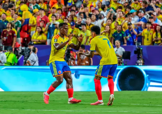 El futbolista chocoano Jhon Arias suma siete celebraciones con la Selección Colombia. Fue su primer tanto en este Mundial. FOTO: Juan Antonio Sánchez